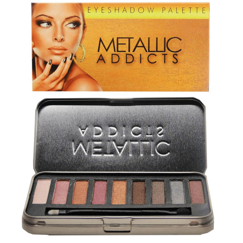 Saffron Metallic Addicts Eyeshadow Palette - 24pk - Wholesale Discount Cosmetics