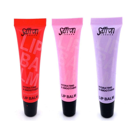 Saffron Hydrating & Smoothing Lip Balm(3 Assorted Shades) - 24pk | Wholesale Discount Cosmetics