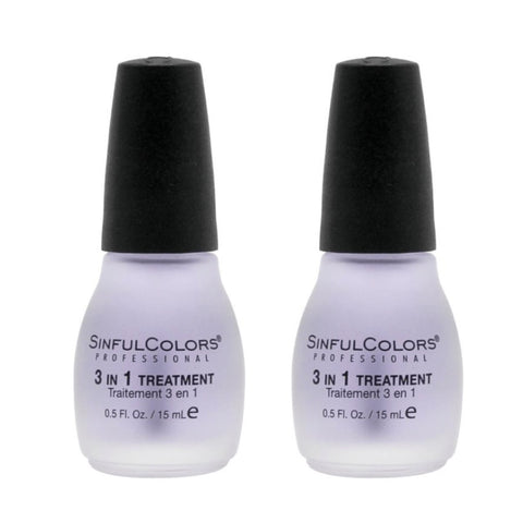 Sinful Colors 3 in 1 Treatment Nail Polish - 24pk - Wholesale Discount Cosmetics