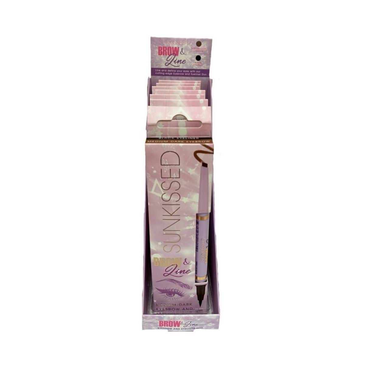 SUNKissed Brow & Line Eyebrow Pencil Medium Dark - 24pk - Wholesale Discount Cosmetics