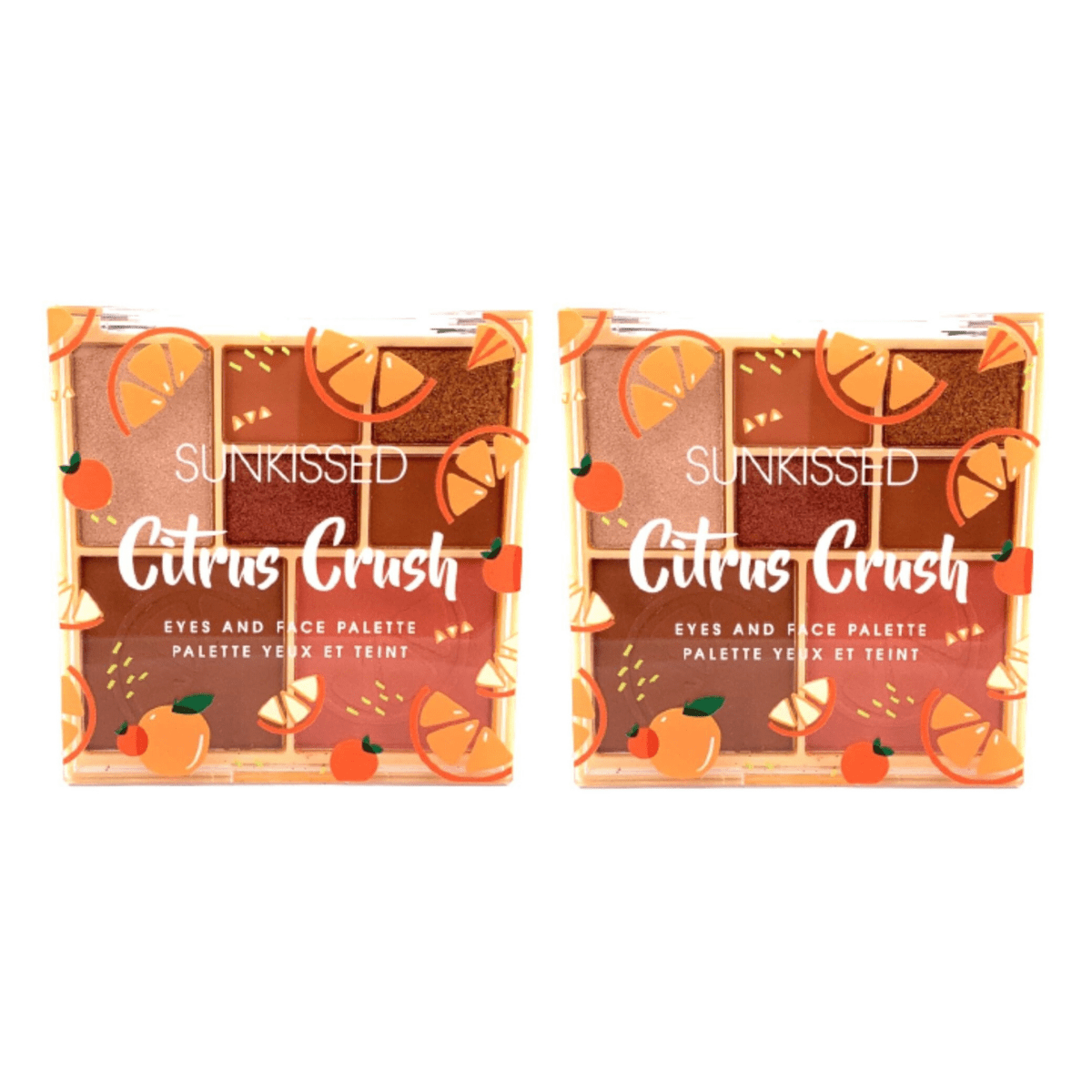 SunKissed Citrus Crush Eyes and Face Palette - 24pk - Wholesale Discount Cosmetics