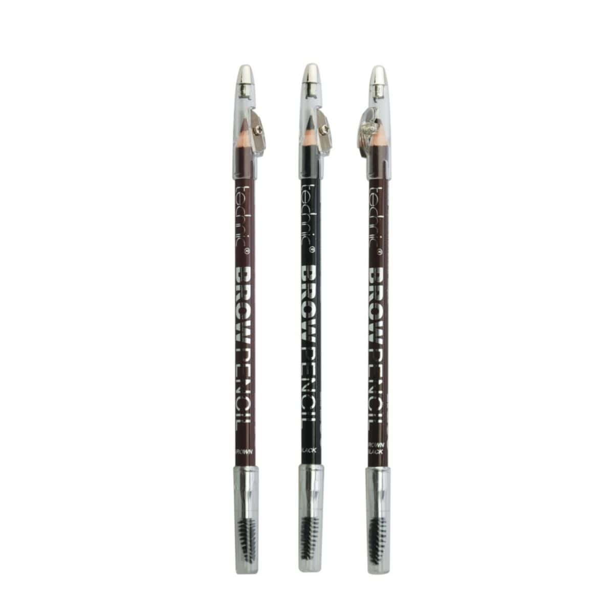 Technic Brow Pencil with Sharpener - Assorted Shades 24pk - Wholesale Discount Cosmetics