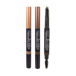 Technic Duo Colour Eyebrow Pencil & Spoolie(3 Assorted Shades) - 24pk - Wholesale Discount Cosmetics