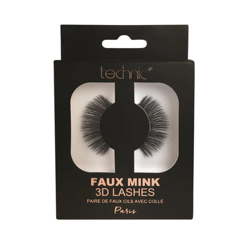 Technic Faux Mink 3D False Lashes (Paris) - 24pk - Wholesale Discount Cosmetics