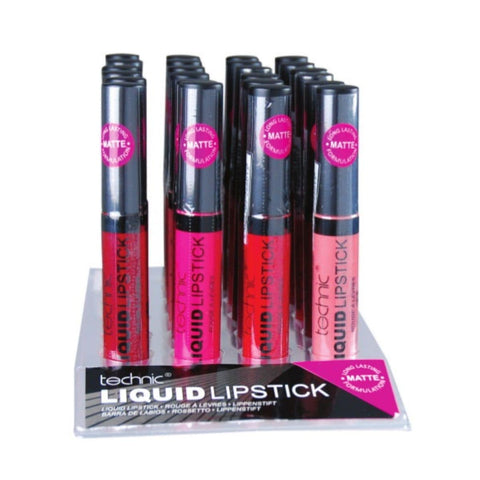 Technic Matte Liquid Lipstick - Assorted Shades 24pk - Wholesale Discount Cosmetics