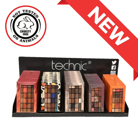 Technic Pressed Pigment Eyeshadow Display - Featuring Best Sellers (72 units) - Wholesale Discount Cosmetics