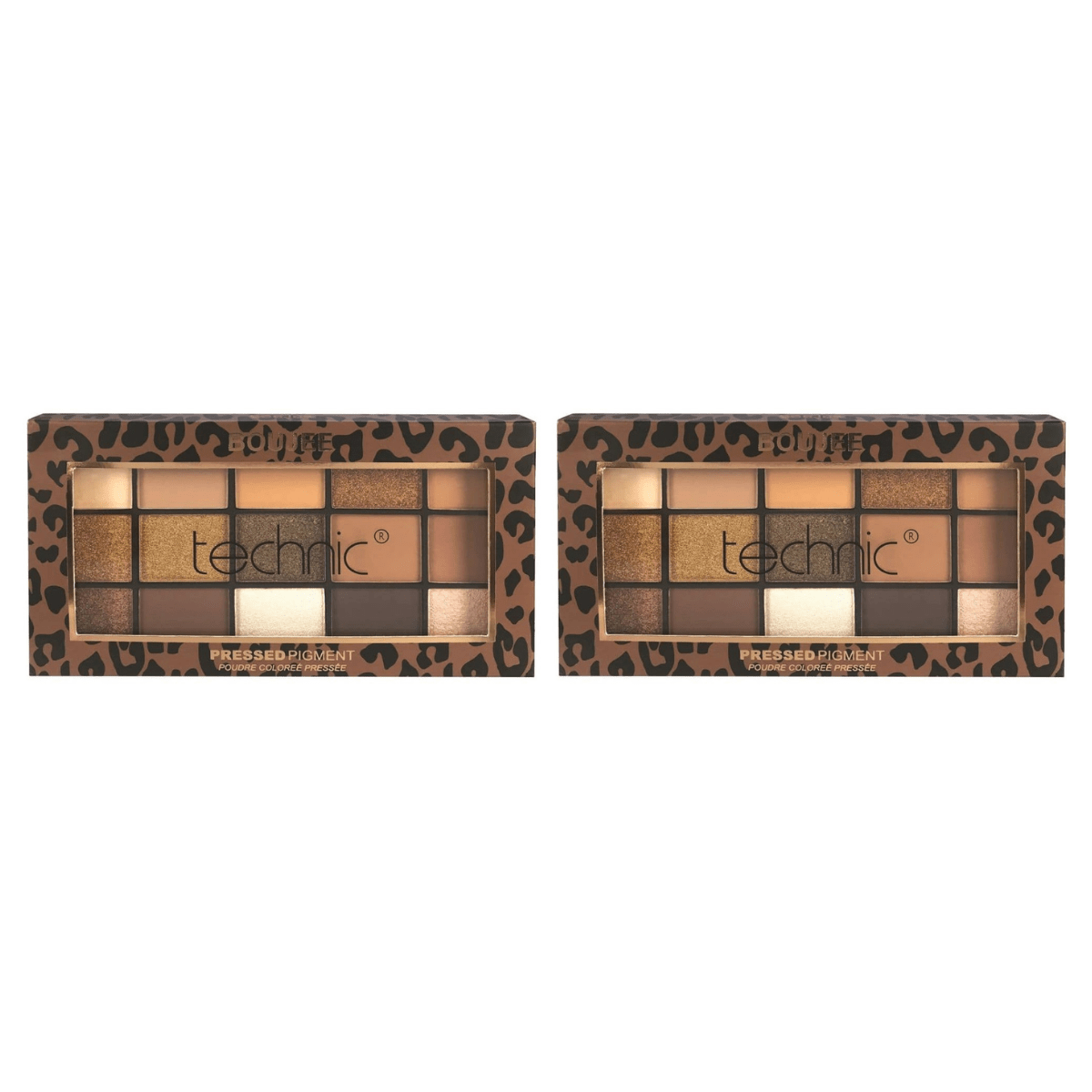Technic Pressed Pigment Eyeshadow Palette 15 Pan - Boujee 24pk - Wholesale Discount Cosmetics