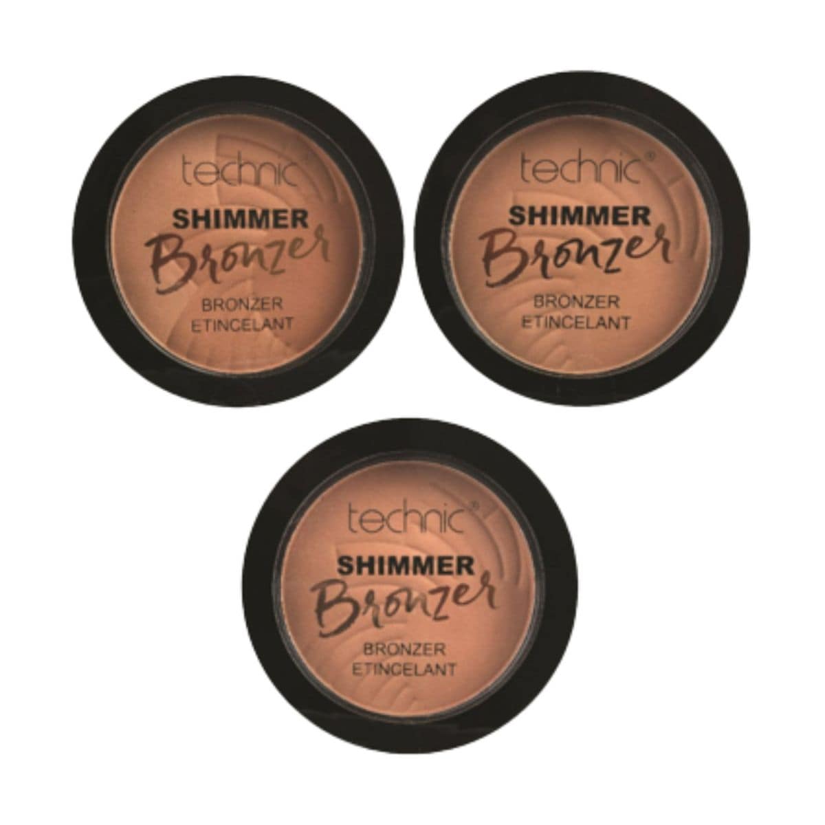Technic Shimmer Bronzer(3 Assorted Shades) - 24pk - Wholesale Discount Cosmetics