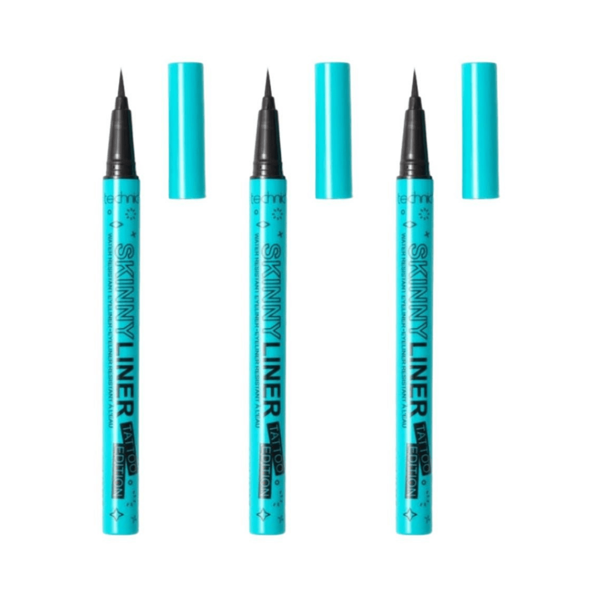 Technic Skinny Liner - Water Resistant Eyeliner - Tattoo Edition - Black 24pk - Wholesale Discount Cosmetics