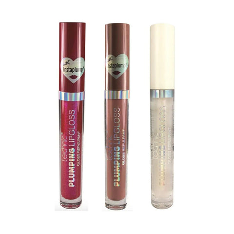 Technic Plumping Lip Gloss  (3 Assorted Shades) - 24pk | Wholesale Discount Cosmetics