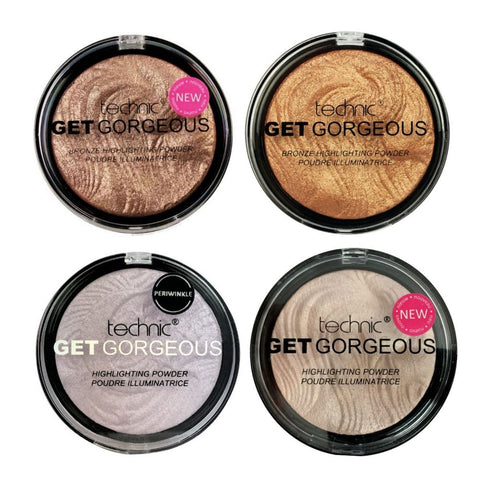 Technic Get Gorgeous Highlighter - Assorted Shades 24pk - Wholesale Discount Cosmetics