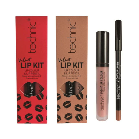 Technic Velvet Lip Kits(Assorted Shades) - 24pk | Wholesale Discount Cosmetics