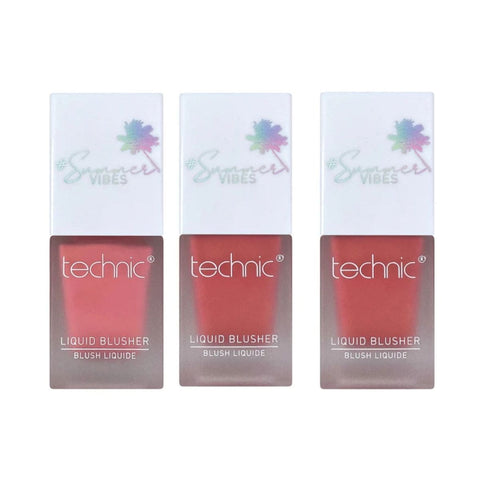 Technic Summer Vibes Liquid Blusher(3 Assorted Shades) - 24pk | Wholesale Discount Cosmetics